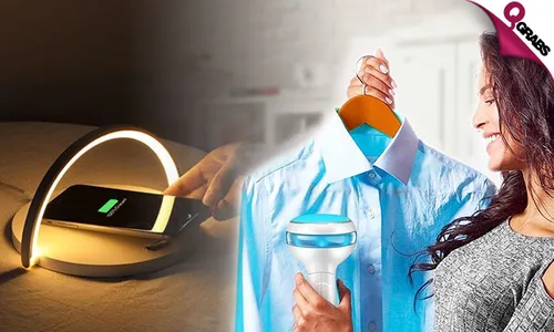 Rako Portable Garment Steamer + Wireless Charging Pad/Lamp!